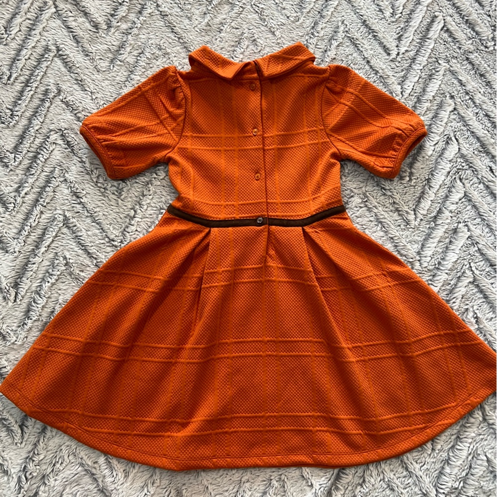 Janie and Jack Orange Kids Casual Dress - Picture 12 of 14